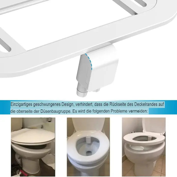 DualClean Bidet™ - Hygiejne-Aufsats