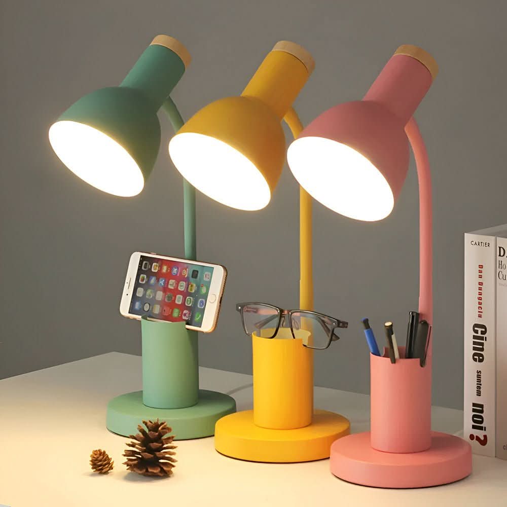 Strahlwächter – LED skrivebordslampe med penneholder til orden & stil