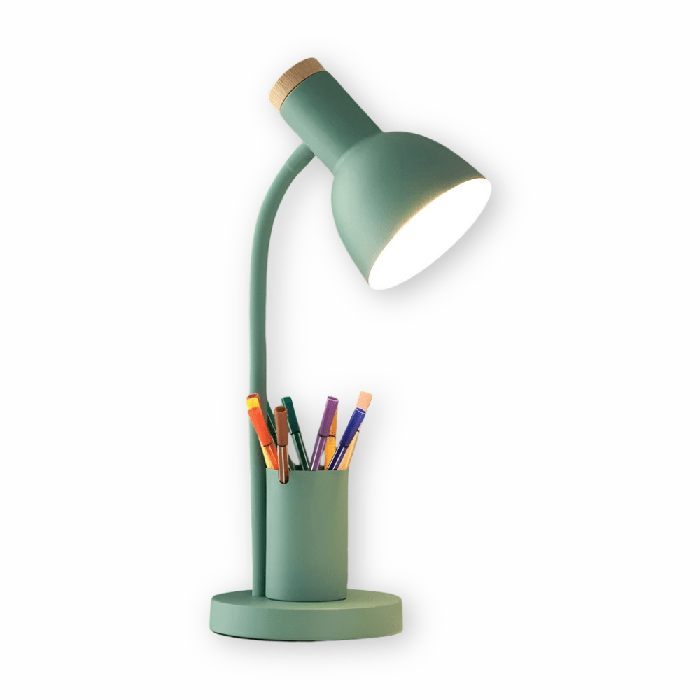 Strahlwächter – LED skrivebordslampe med penneholder til orden & stil