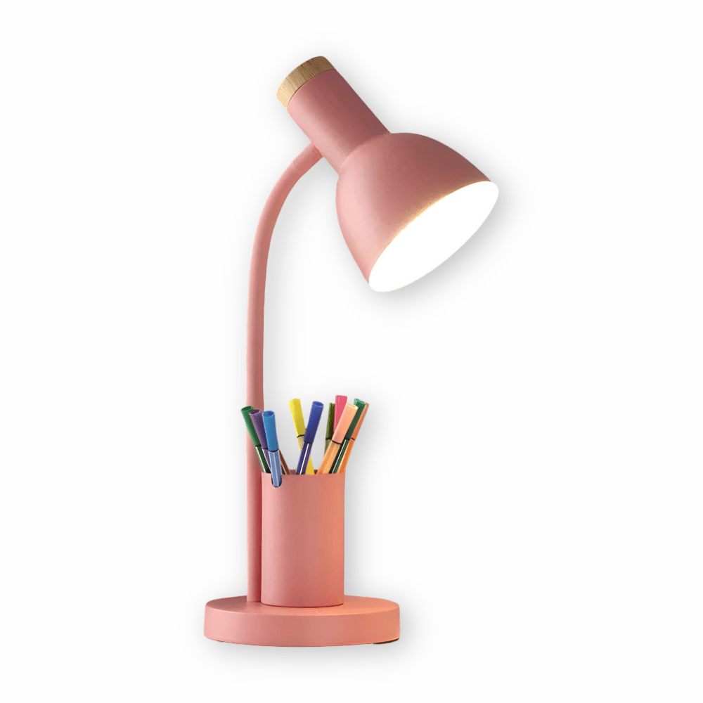 Strahlwächter – LED skrivebordslampe med penneholder til orden & stil
