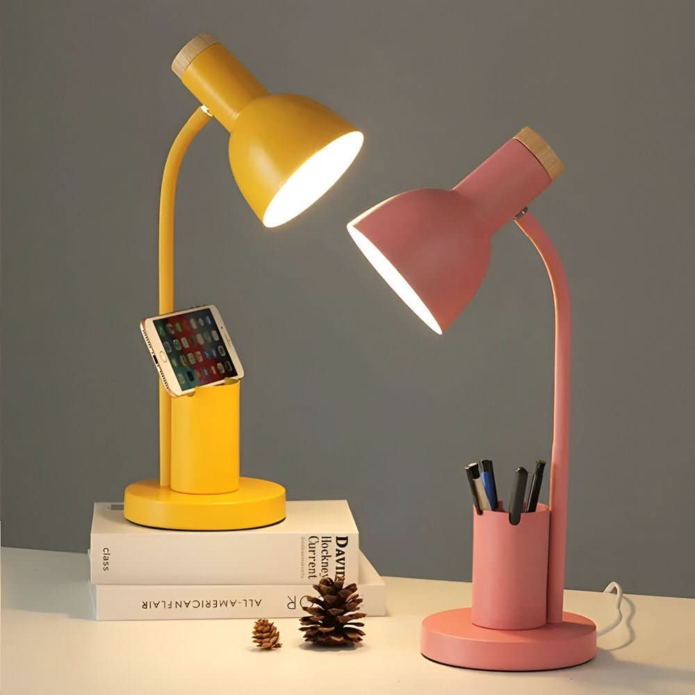 Strahlwächter – LED skrivebordslampe med penneholder til orden & stil
