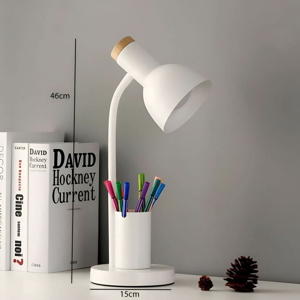 Strahlwächter – LED skrivebordslampe med penneholder til orden & stil