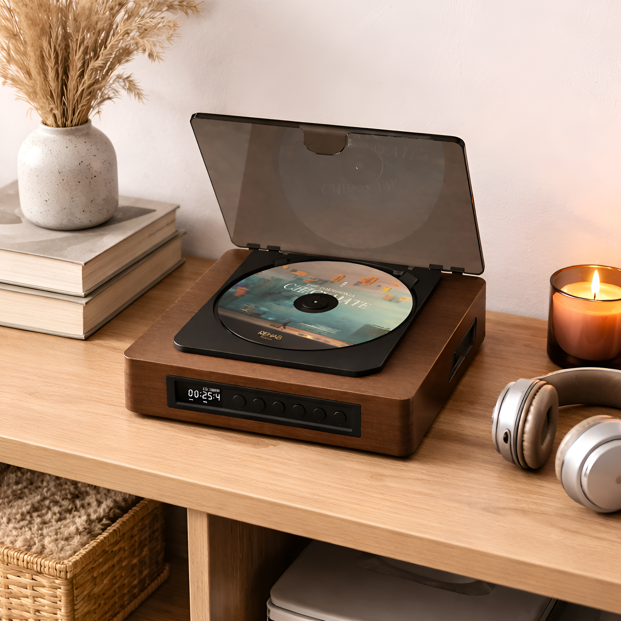 Erna - Retro CD afspiller Bluetooth bærbar