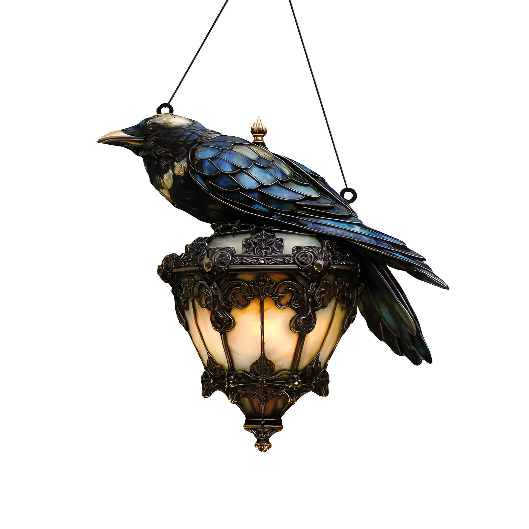 Xavian - Akryl Ravne & Lanterne Halloween Vinduesophæng