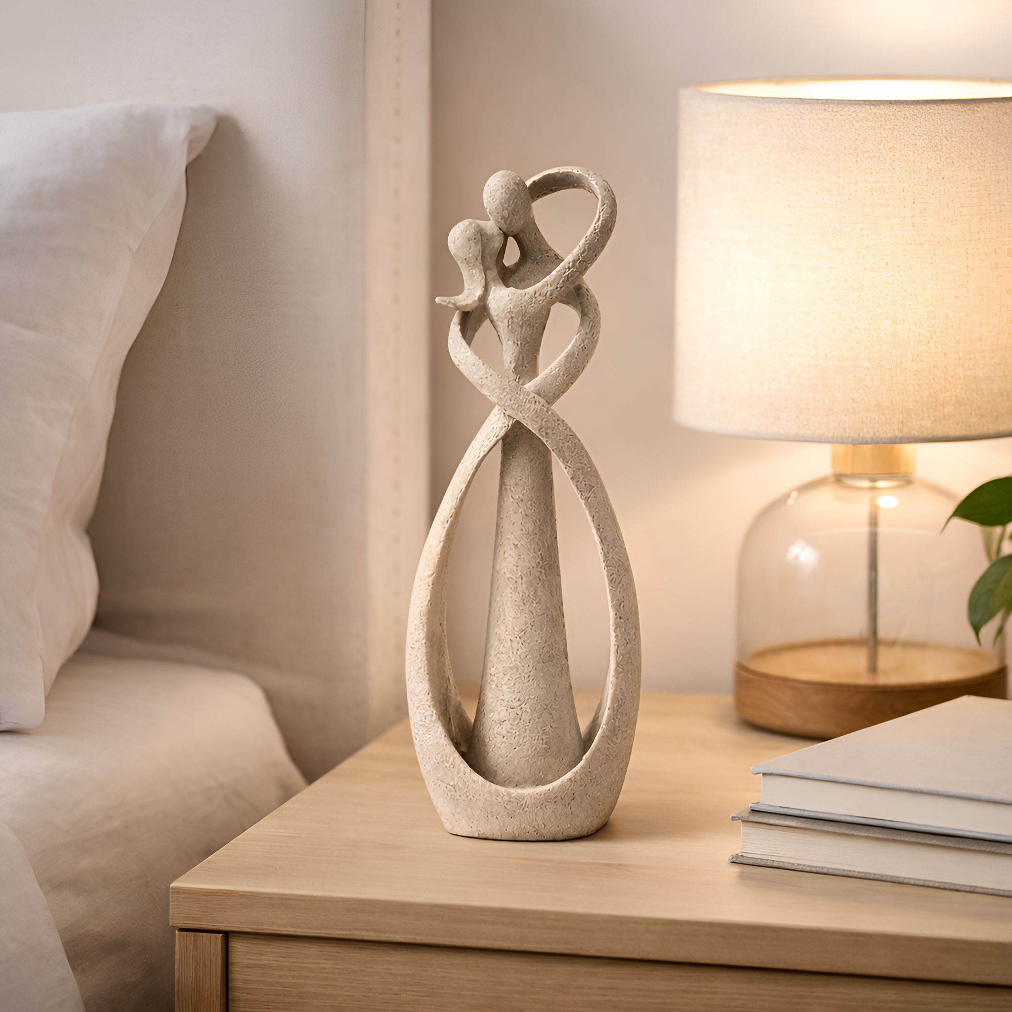 Cosimo - Abstrakt kyssepar statue dekoration