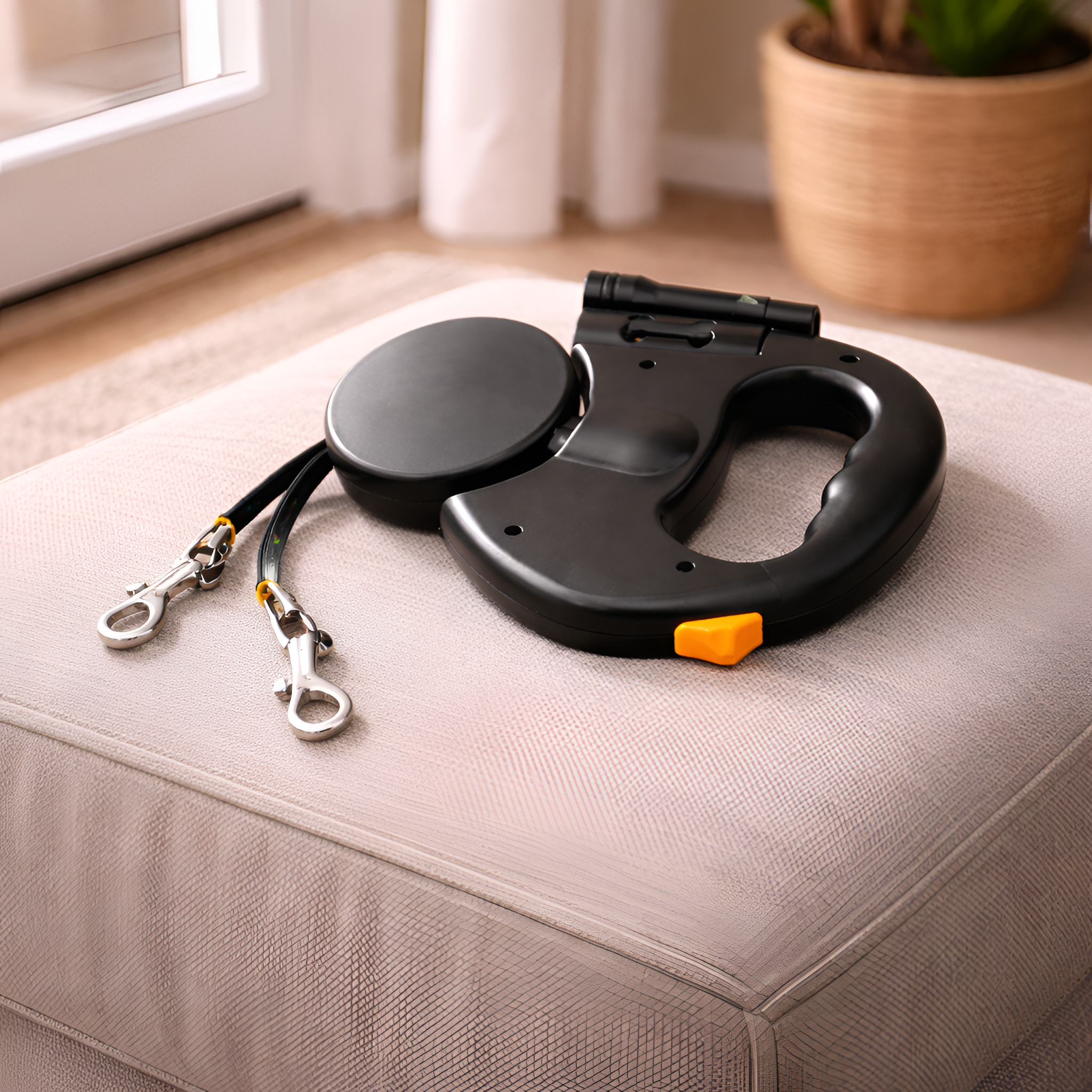 Vandor - Dobbelt Hundesnor Retractable til To Hunde