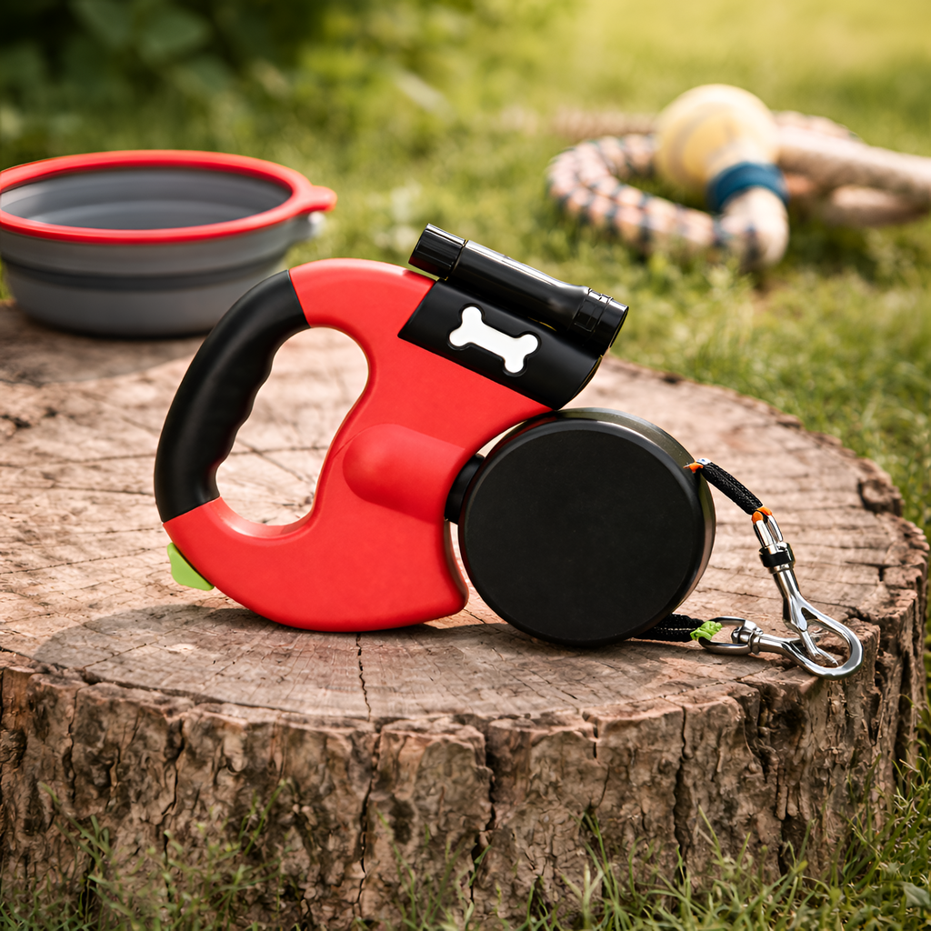 Vandor - Dobbelt Hundesnor Retractable til To Hunde
