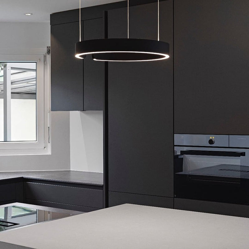 Lumera Dual-Ring LED Pendelampe — Slank Flydende Silhuet | Orntli