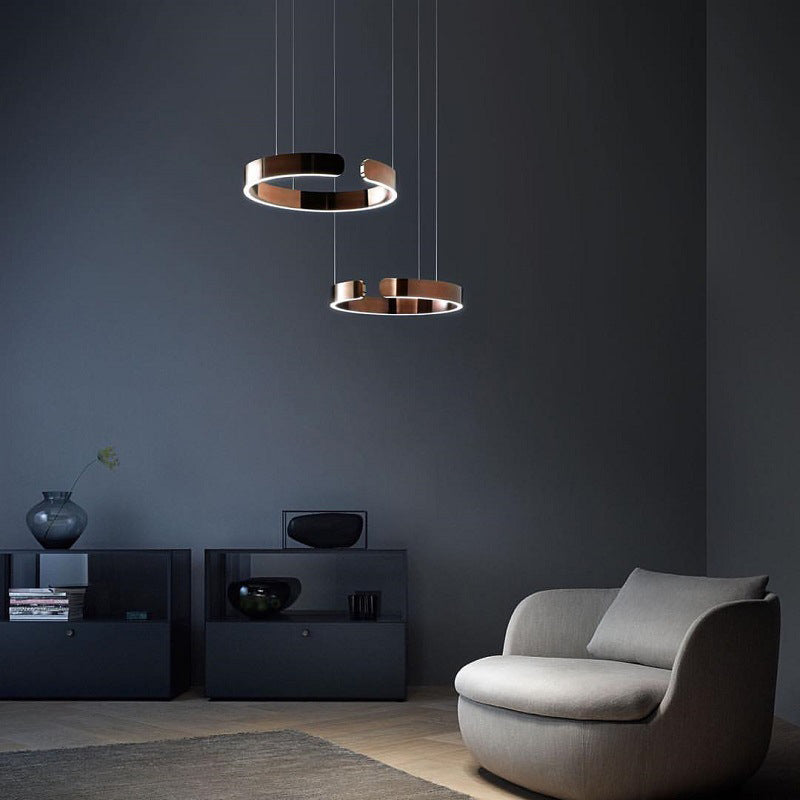 Lumera Dual-Ring LED Pendelampe — Slank Flydende Silhuet | Orntli