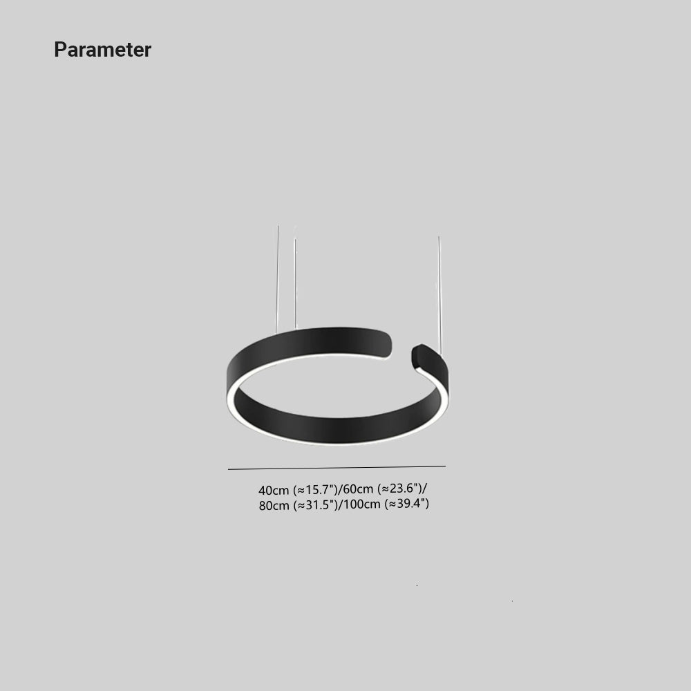 Lumera Dual-Ring LED Pendelampe — Slank Flydende Silhuet | Orntli