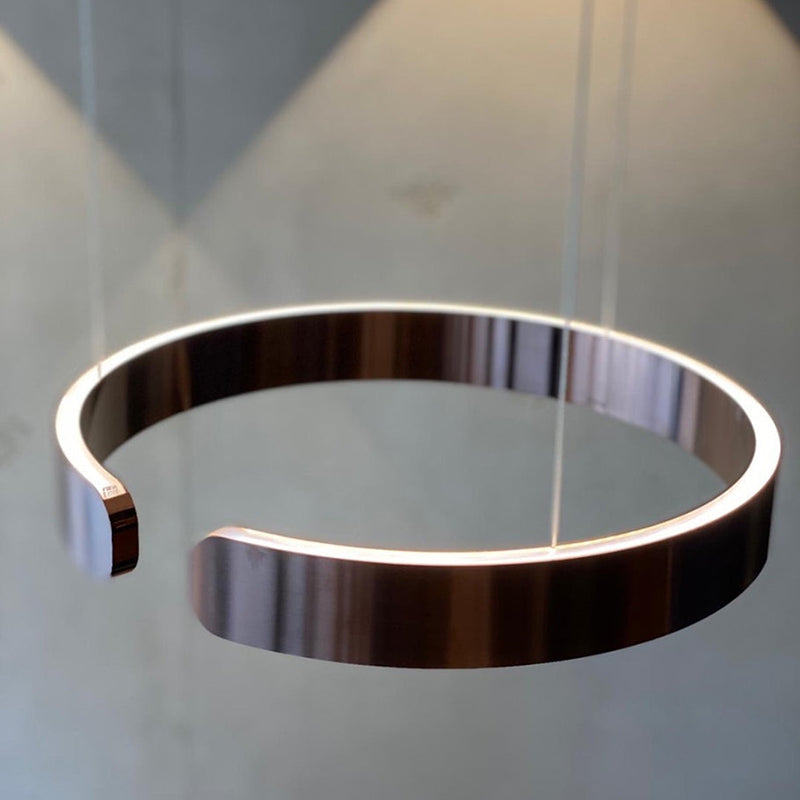 Lumera Dual-Ring LED Pendelampe — Slank Flydende Silhuet | Orntli