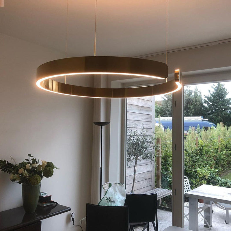 Lumera Dual-Ring LED Pendelampe — Slank Flydende Silhuet | Orntli