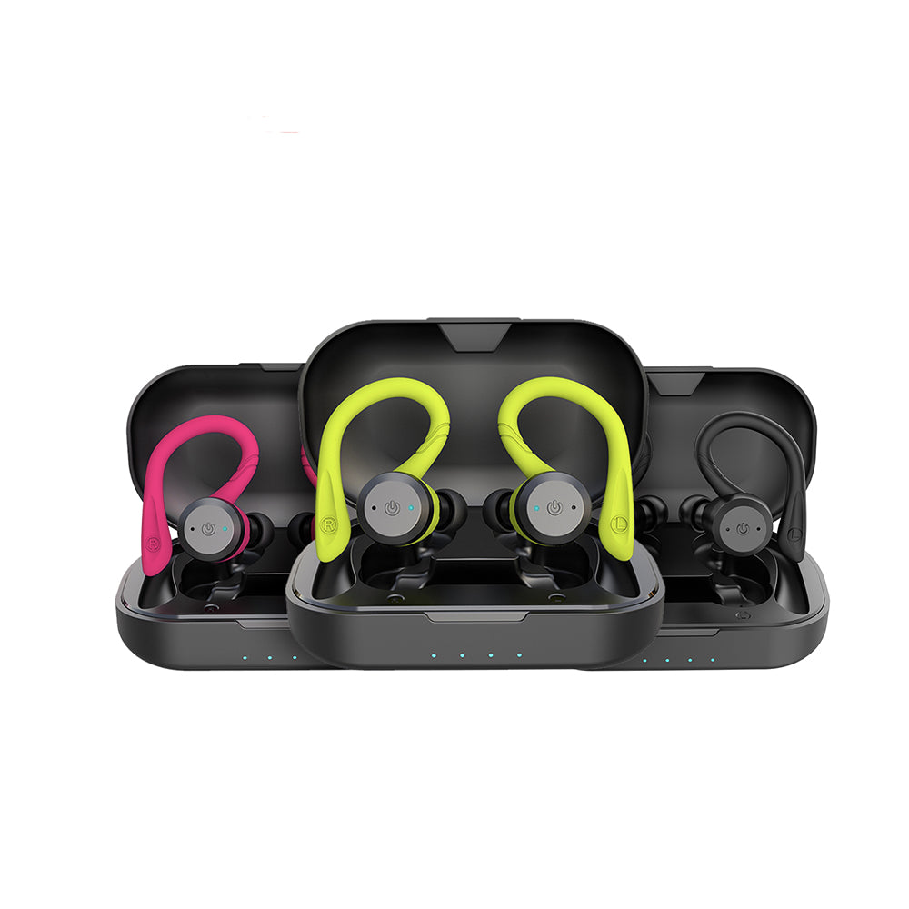 Vega Vandtætte Trådløse Sportørepropper – 20 Timer Spilletid | Bluetooth 5.0, IPX7 til Svømning & Fitness