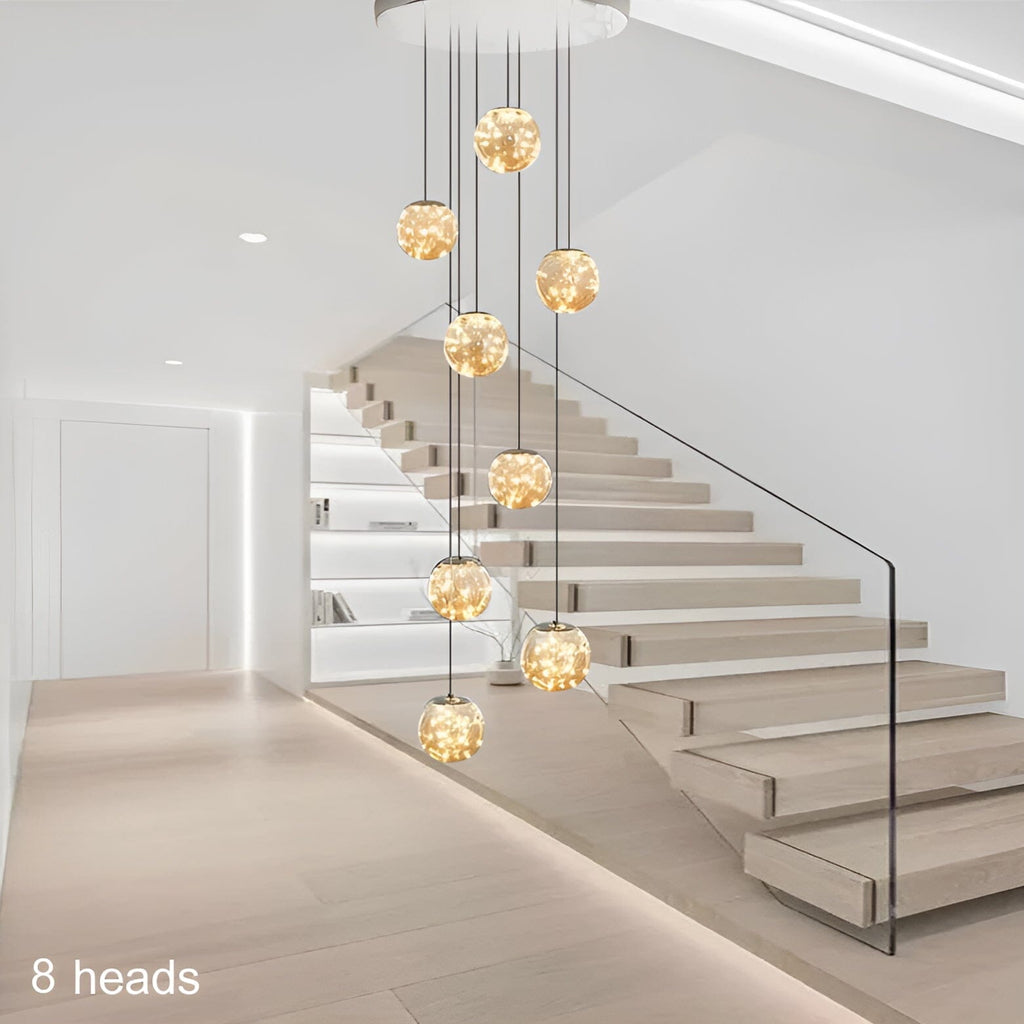 LuminaOrb Glas Globus Trappekrone Ambient Glow