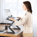 Flexstand 360 – Laptopstand – Ergonomisk og Højdejusterbar for Sund Holdning ved Arbejde
