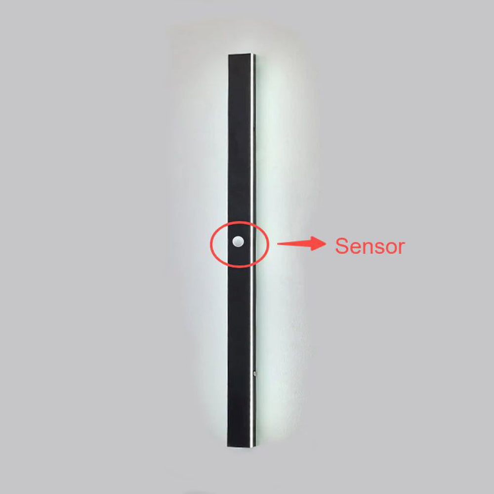 Nyx Black LED Finish Edition Linear Væglampe Udendørs