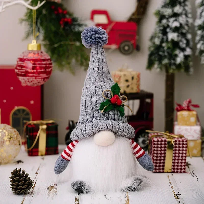 Jule nisse dekoration | LED natlys | Varm glød ferie ornament