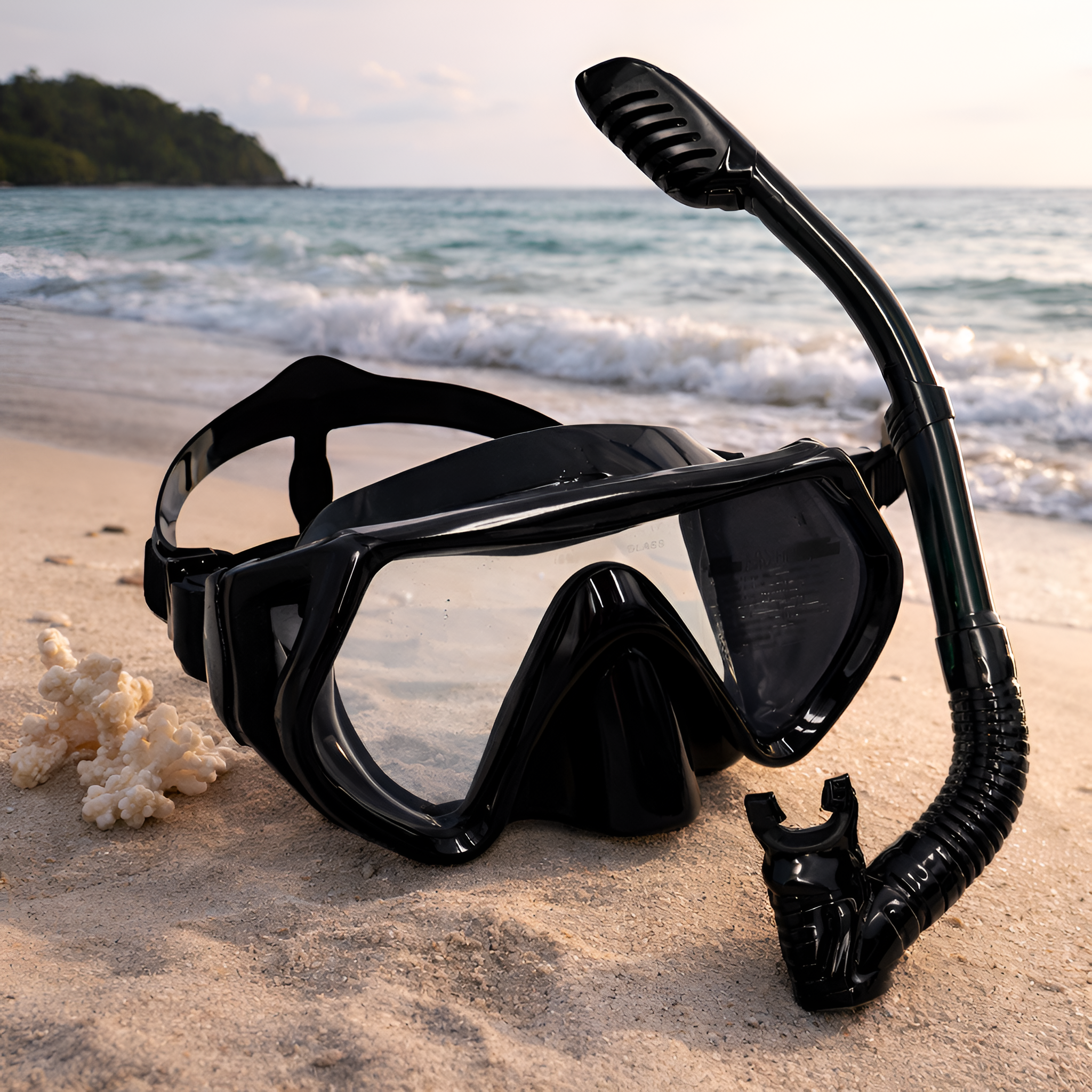Nyrell - Børne Snorkelmaske Sæt Anti-Dug med Næsedækning