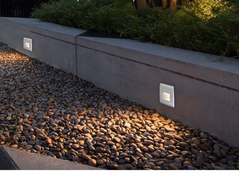 AstraLite PIR Sensor Trappe Lys med Fire Farvemuligheder