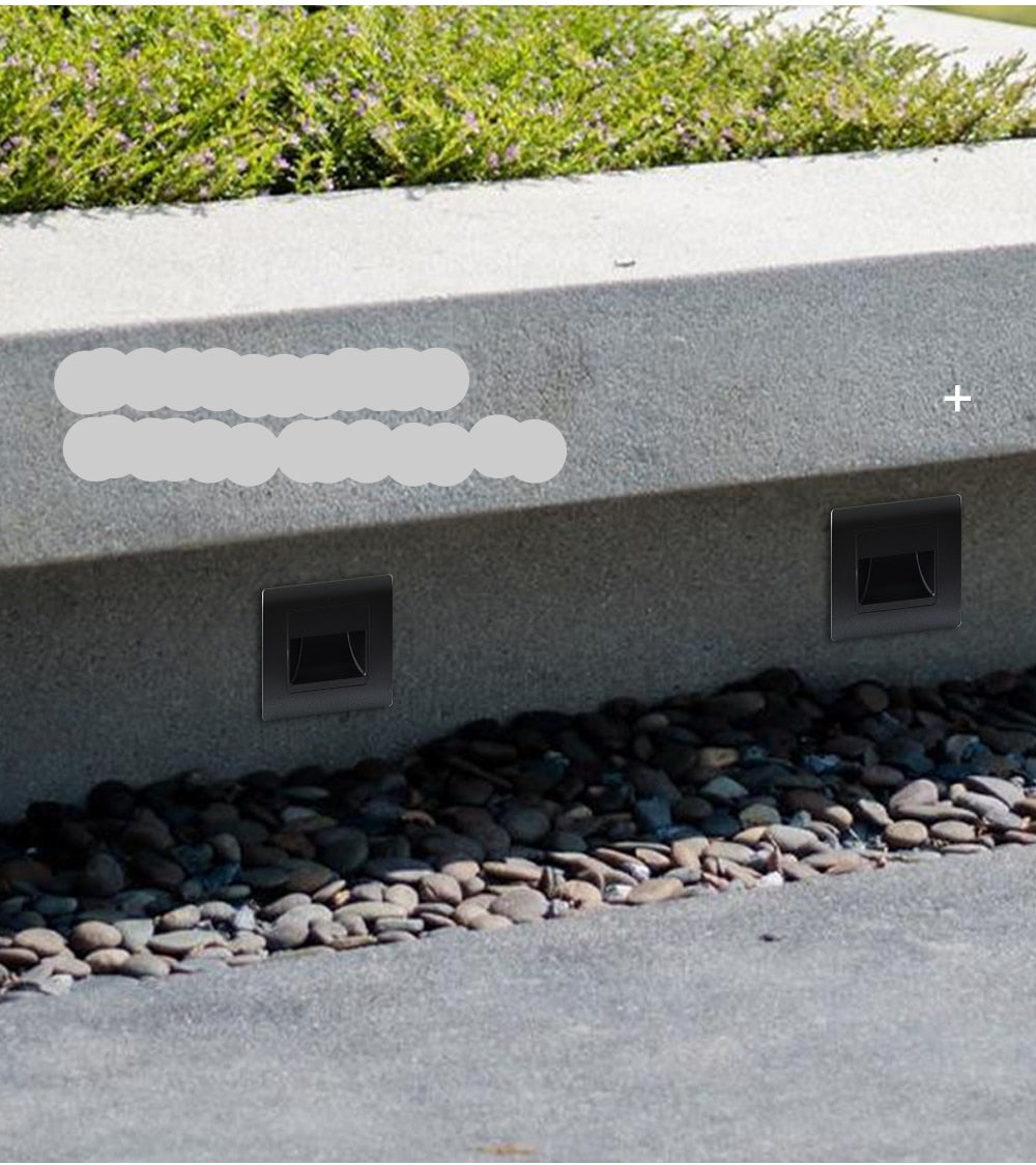 AstraLite PIR Sensor Trappe Lys Fire Farvemuligheder