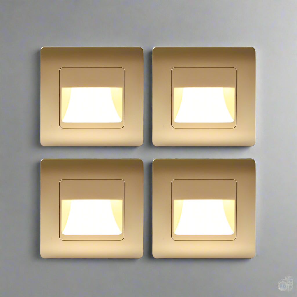 AstraLite PIR Sensor Trappe Lys Fire Farvemuligheder