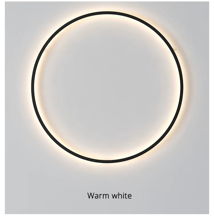 NovaHalo LumaNova Cirkulær Væglampe til Moderne Minimalistiske Interiører