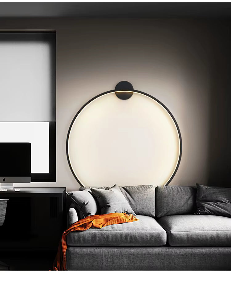 NovaHalo LumaNova Cirkulær Væglampe til Moderne Minimalistiske Interiører