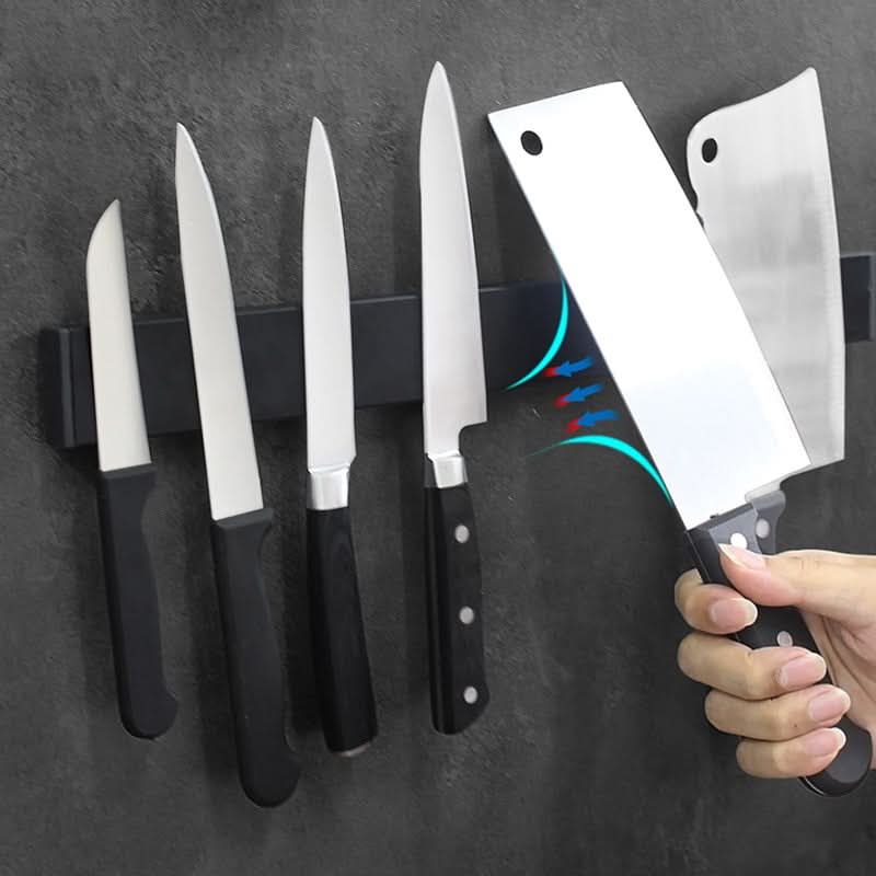Magnetisk K knivholder – Vægmonteret sort stållager
