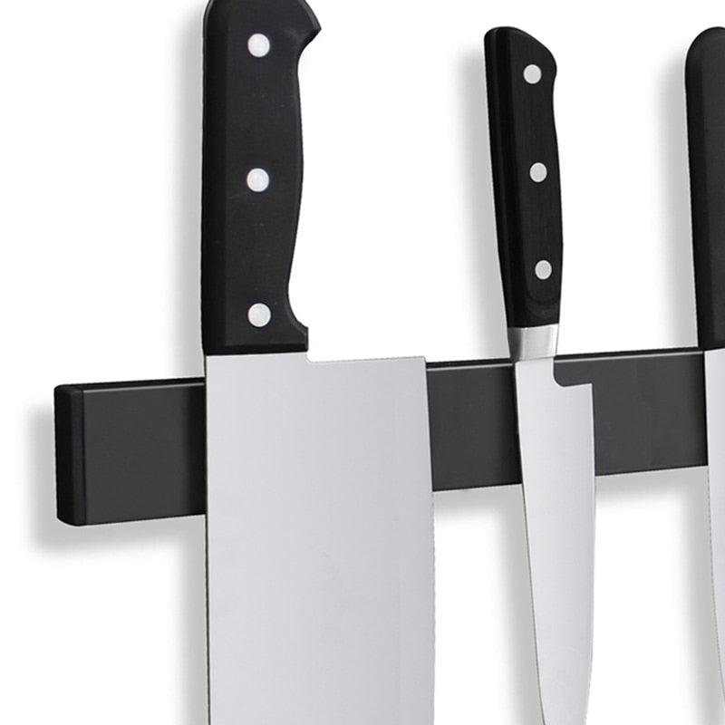 ZenithForge Vægmonteret Magnetisk Knivholder i Rustfrit Stål