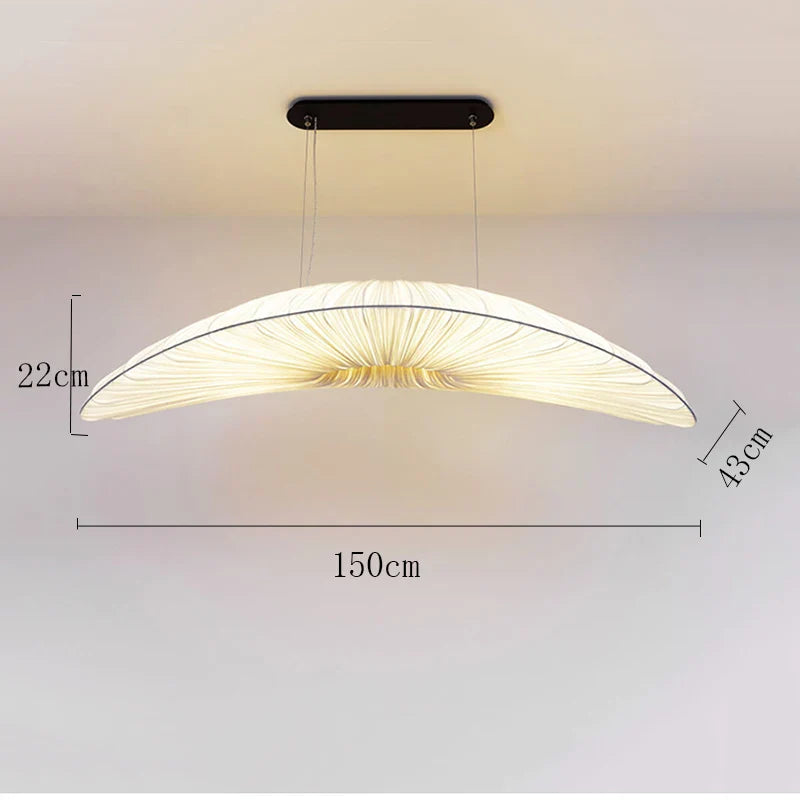 Aurelia Hvid LED Pendel Lys Sejlstof Kranse | Petprovac
