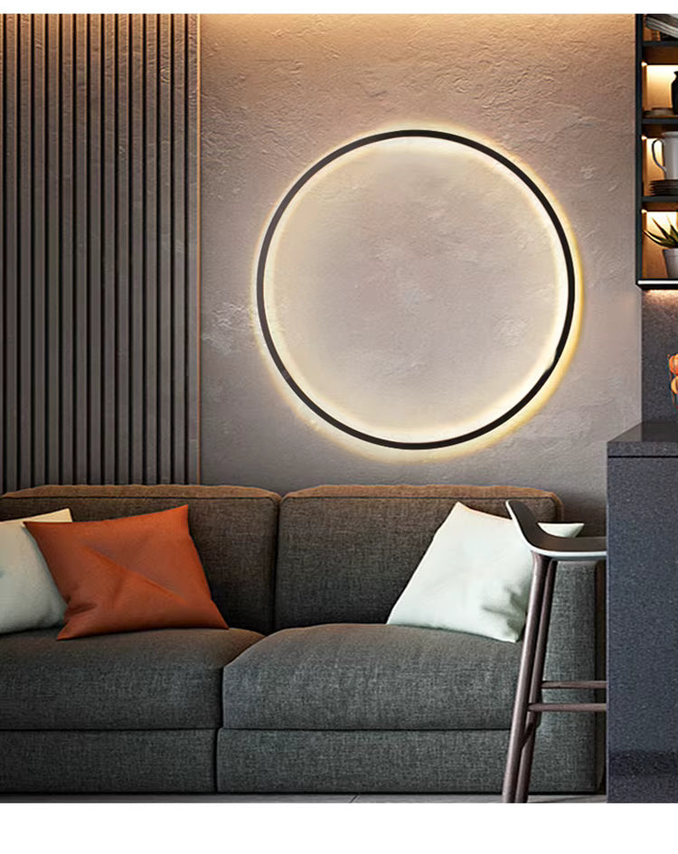NovaHalo LumaNova Rund Væglampe til Moderne Minimalistiske Interiører