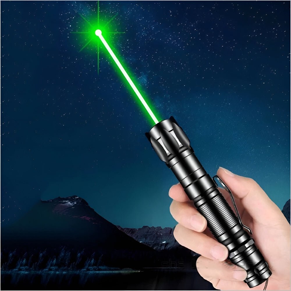 USB Genopladelig Pointer Med Grøn Laser Til Lang Rækkevidde