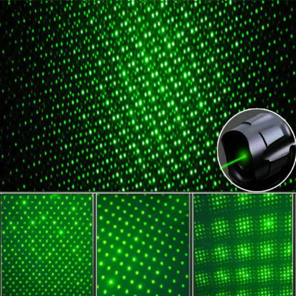 USB Genopladelig Pointer Med Grøn Laser Til Lang Rækkevidde
