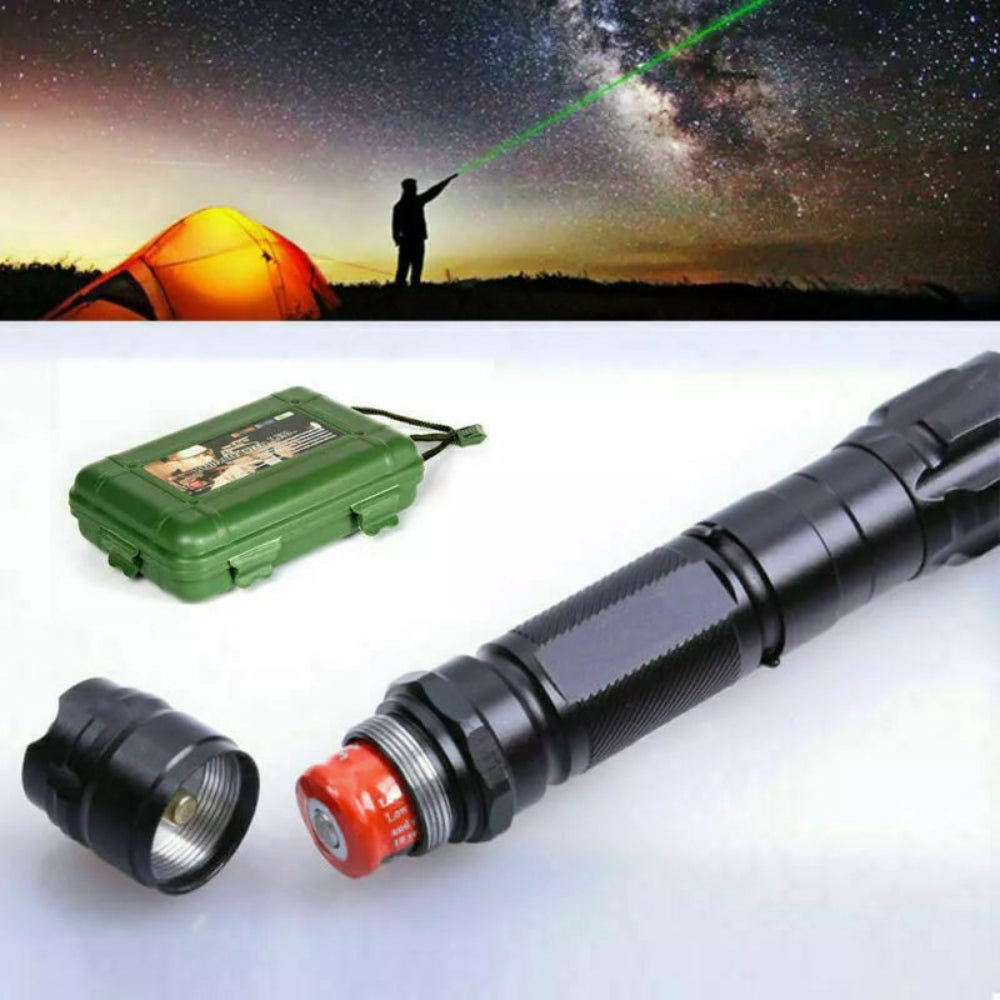USB Genopladelig Pointer Med Grøn Laser Til Lang Rækkevidde