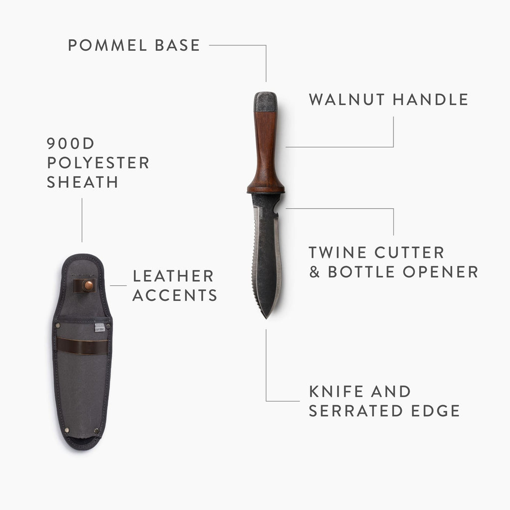 TrailForge Overlevelseskniv Med Pro Grip Og Ergonomisk Håndtag Og Robust Klinge