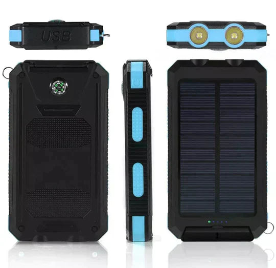 LyraCharge 30000mAh Solcelle Power Bank IP67 Vandtæt