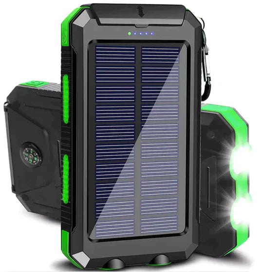 LyraCharge 30000mAh Solcelle Power Bank IP67 Vandtæt