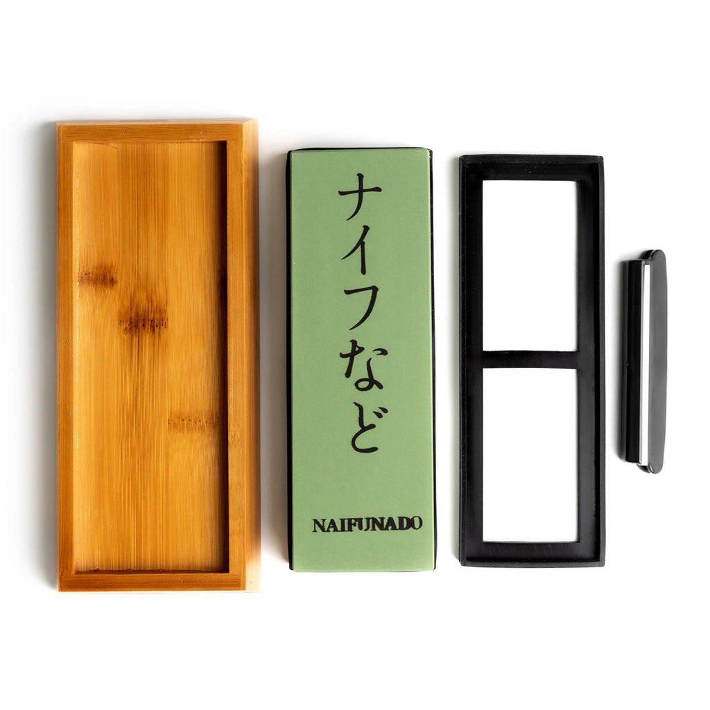 Bamboo-Base Vendbar Slibesten Med 1000 Og 6000 Korn Til Køkkenknive