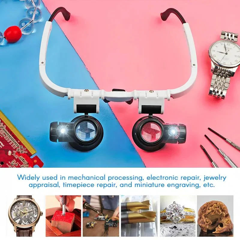 ClaritySight Pro LED Forstørrelsesbriller Med 8x, 15x, Og 23x Zoom