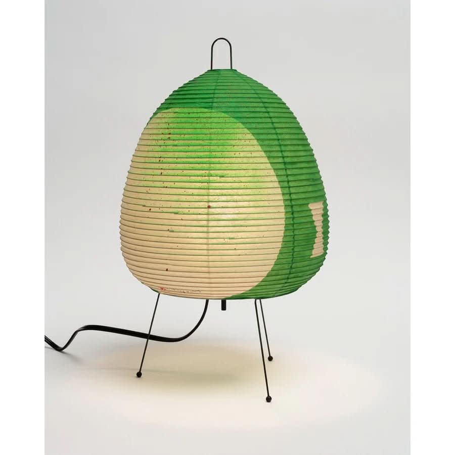 Bordlampe med Rispapir Skærm og Japansk Inspireret Design