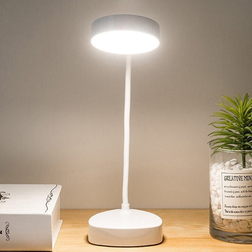 Moderne Justerbar LED Skrivebordslampe – Dæmpbart Lys med Fleksibel Hals og USB-forbindelse