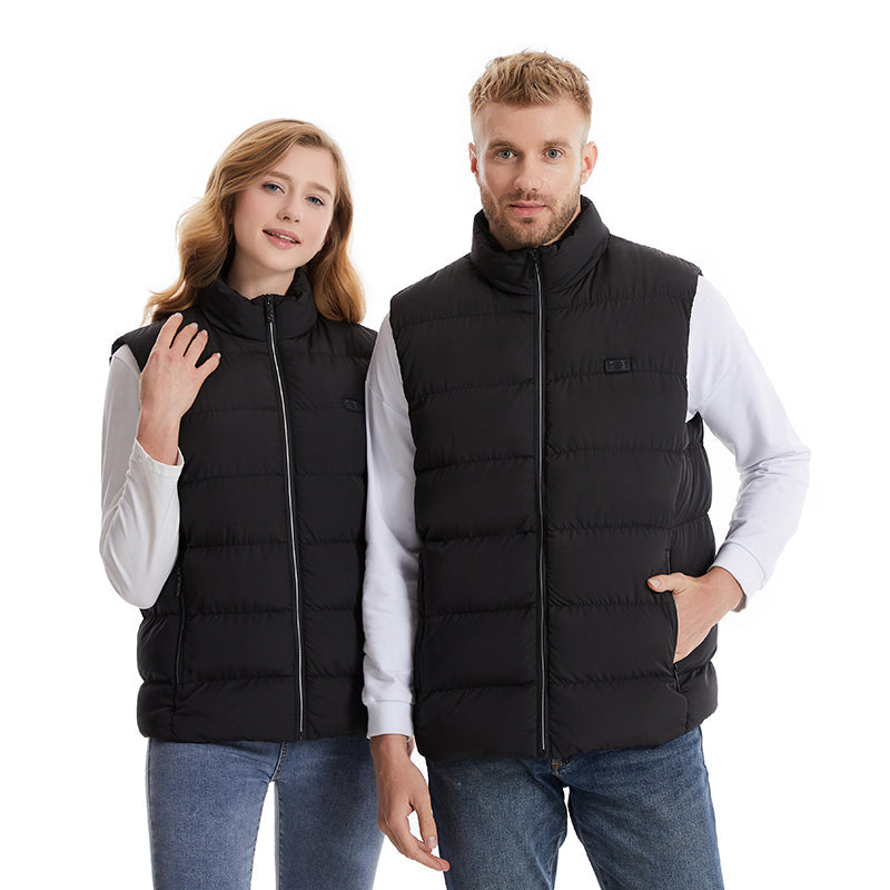 Opvarmet Unisex Jakke med Justerbar Varme og Vandafvisende Materiale