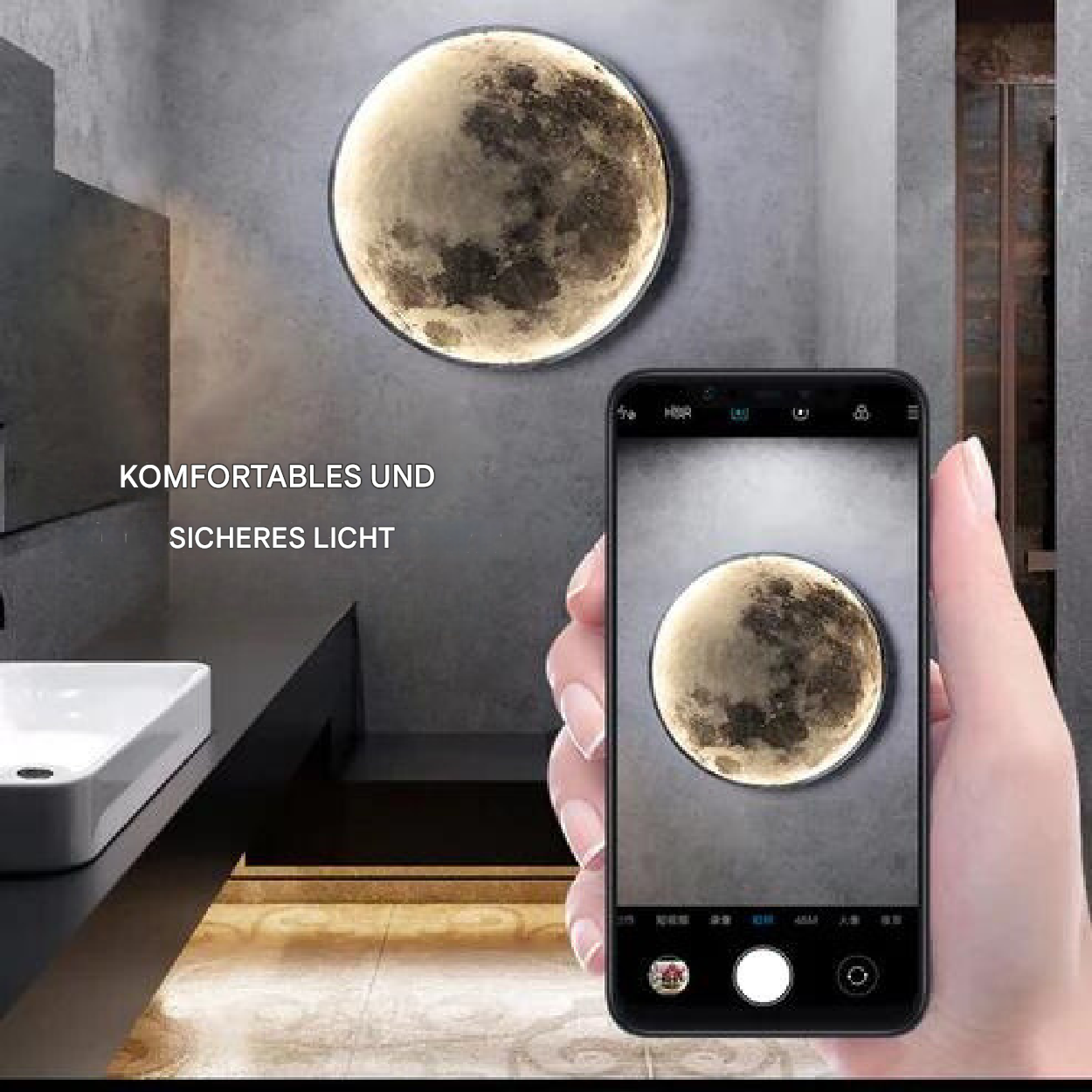 Noctara Måne Atmosfære Lampe Dæmpbar Ambient Belysning Til Stue Og Soveværelse