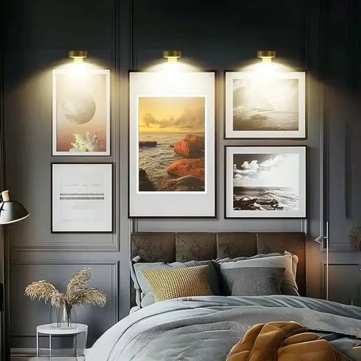 (1+1 Gratis) Trådløs LED-Billede Belysning – Sætter din kunst perfekt i scene