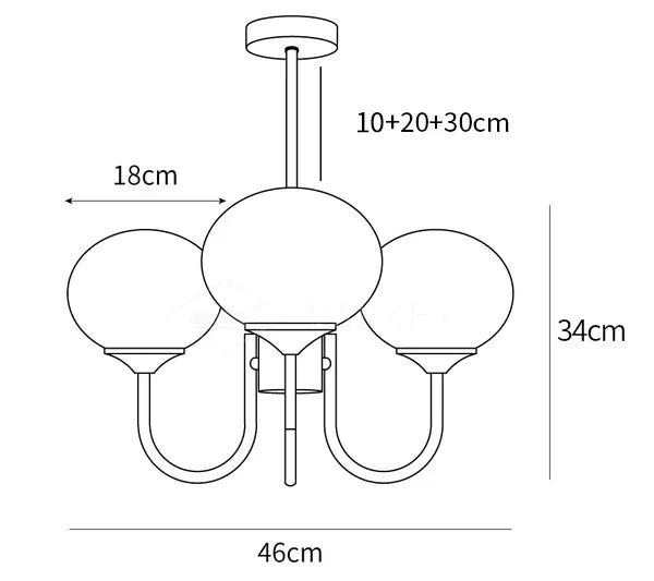 Alora Marshmallow Glam Chandelier Med Lys Rosa Glas