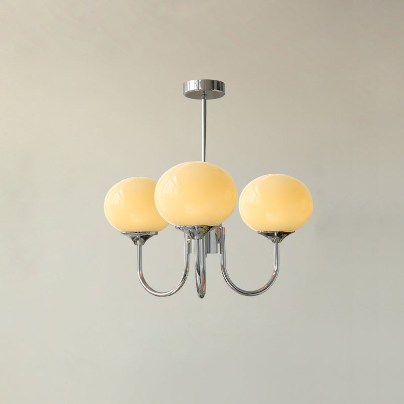 Alora Marshmallow Glam Chandelier Med Lys Rosa Glas