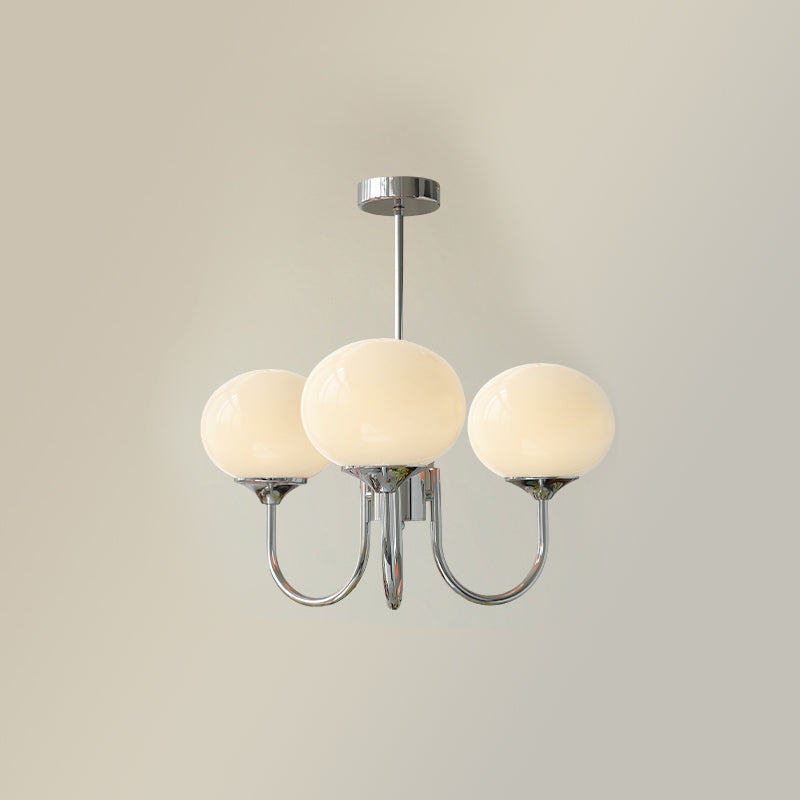 Alora Marshmallow Glam Chandelier Med Lys Rosa Glas