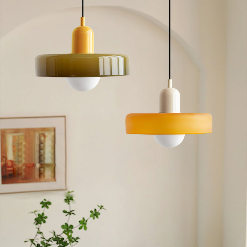 Bauhaus Aurelo Farvet Glas Pendelampe Til Spisestuer