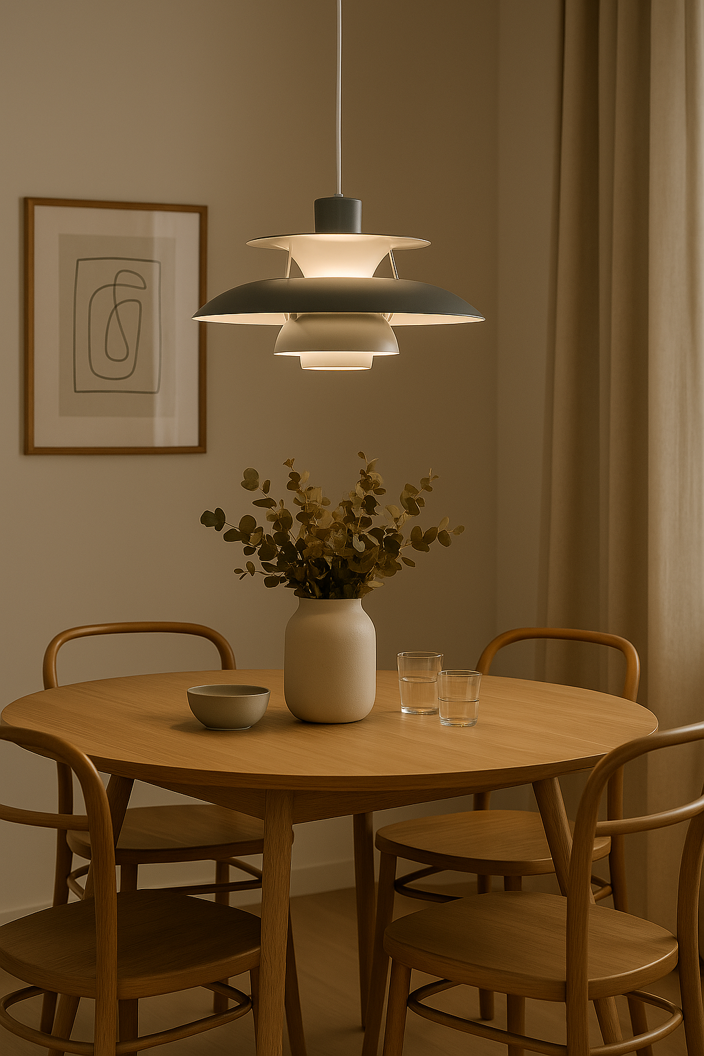 Rund LED Loftlampe Med Dæmpbar, Holdbart Design Til Stuer