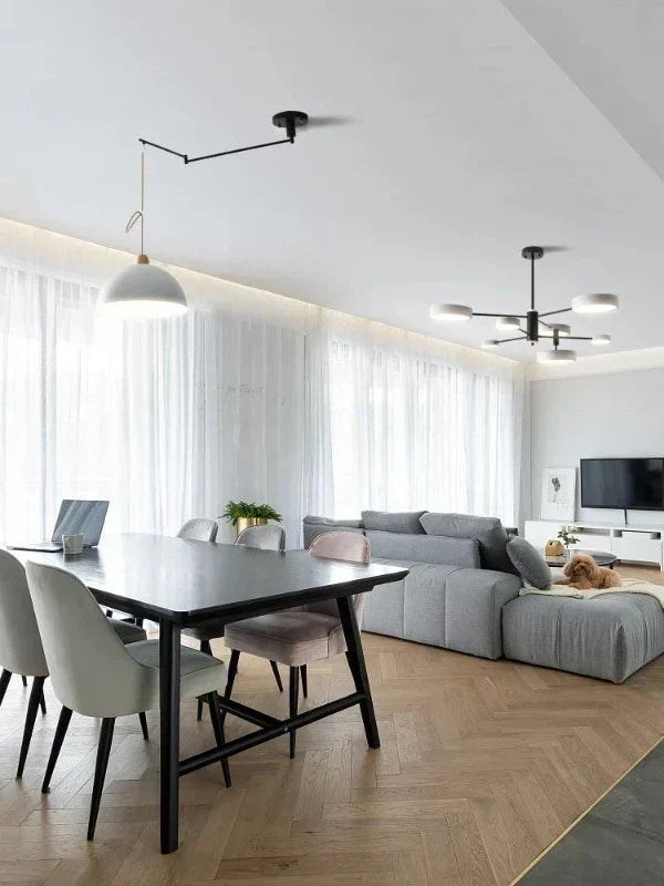 Moderne Loftlampe med Justerbare Lysarme til Fleksibel Belysning